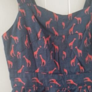 B2 Cooperative 4 Cotton Giraffe Print Dress